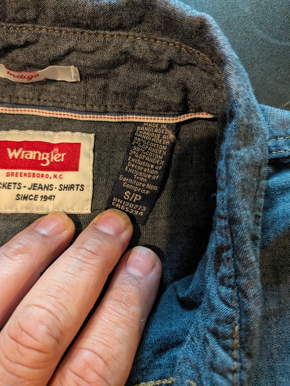 Wrangler Men's Indigo Blue